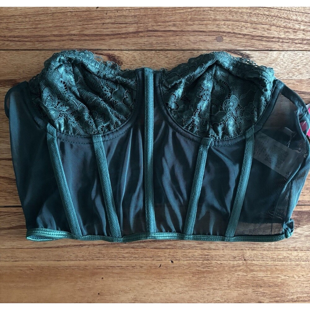 Green Corset Top Medium